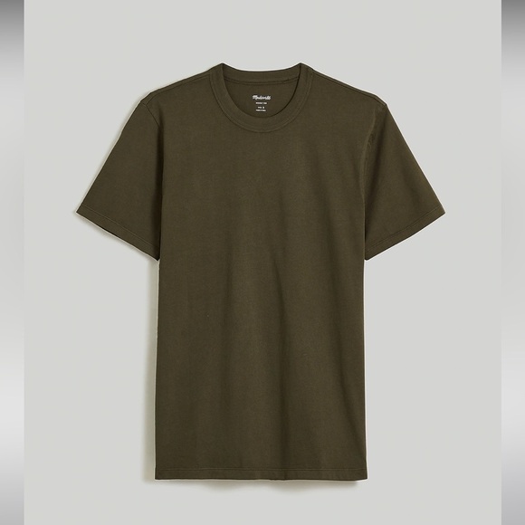 Madewell garment dyed allday crewneck tee dried olive green - Picture 5 of 7